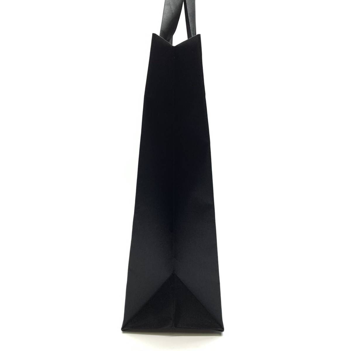 BVLGARI ブルガリ ショッパー 紙袋 手提げ袋 ショップ袋 ブラック 黒 金ロゴ 26.5×33cm 布張り ブランド 管理RY04の画像2