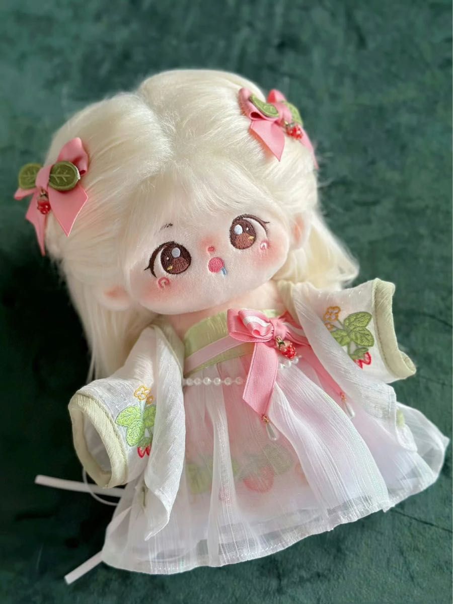 20cmぬいぐるみ 着せ替え服 ぬい服 苺の物語 鈴蘭 刺繍入り 20cmぬいぐるみ 着せ替え服 ぬい服 苺の物語 鈴蘭 刺繍入り