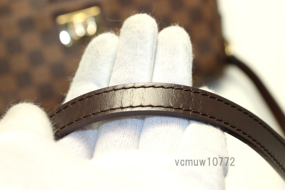 希少美中古■LOUIS VUITTON ダミエ ブザス レザー ショルダーバッグ ルイヴィトン■1026uk4525039_画像6