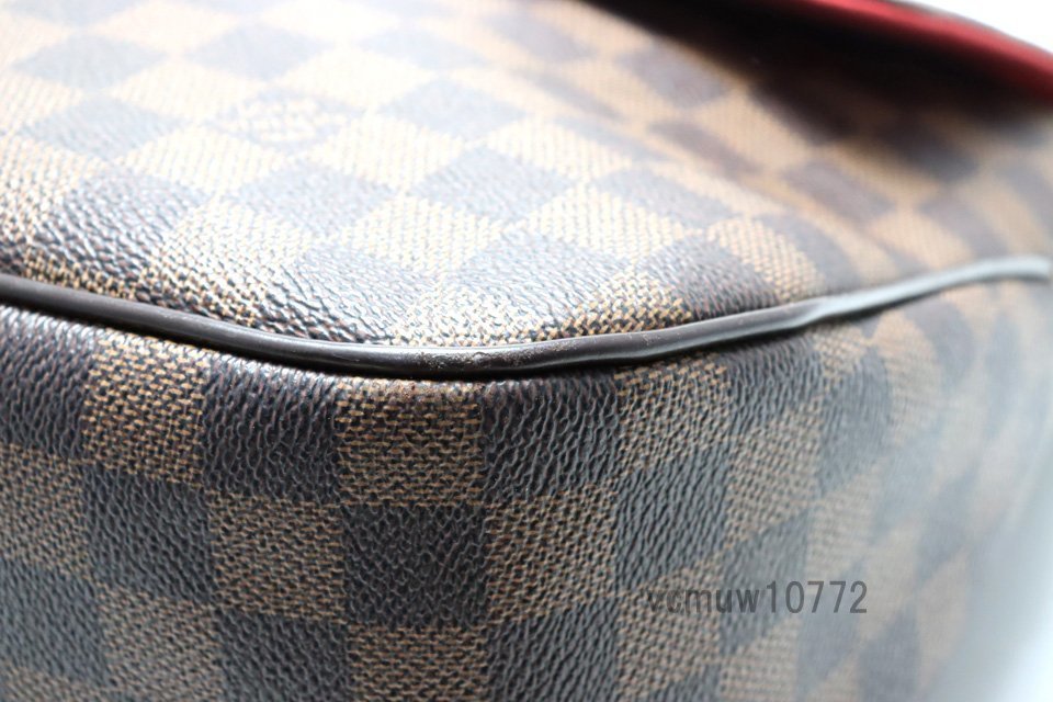 希少美中古■LOUIS VUITTON ダミエ ブザス レザー ショルダーバッグ ルイヴィトン■1026uk4525039_画像5