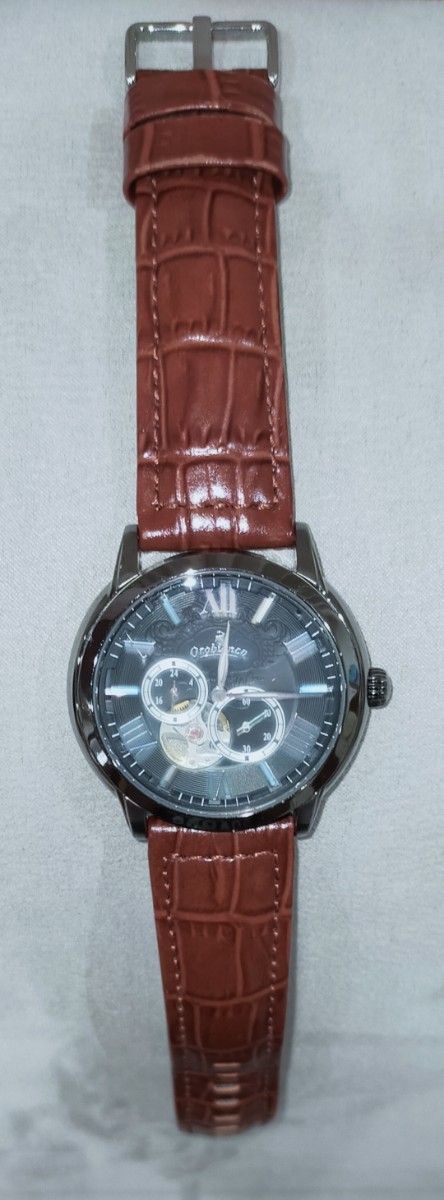 【作動確認済・消毒済】オロビアンコ 腕時計 自動巻き OR-0035 革ベルト
