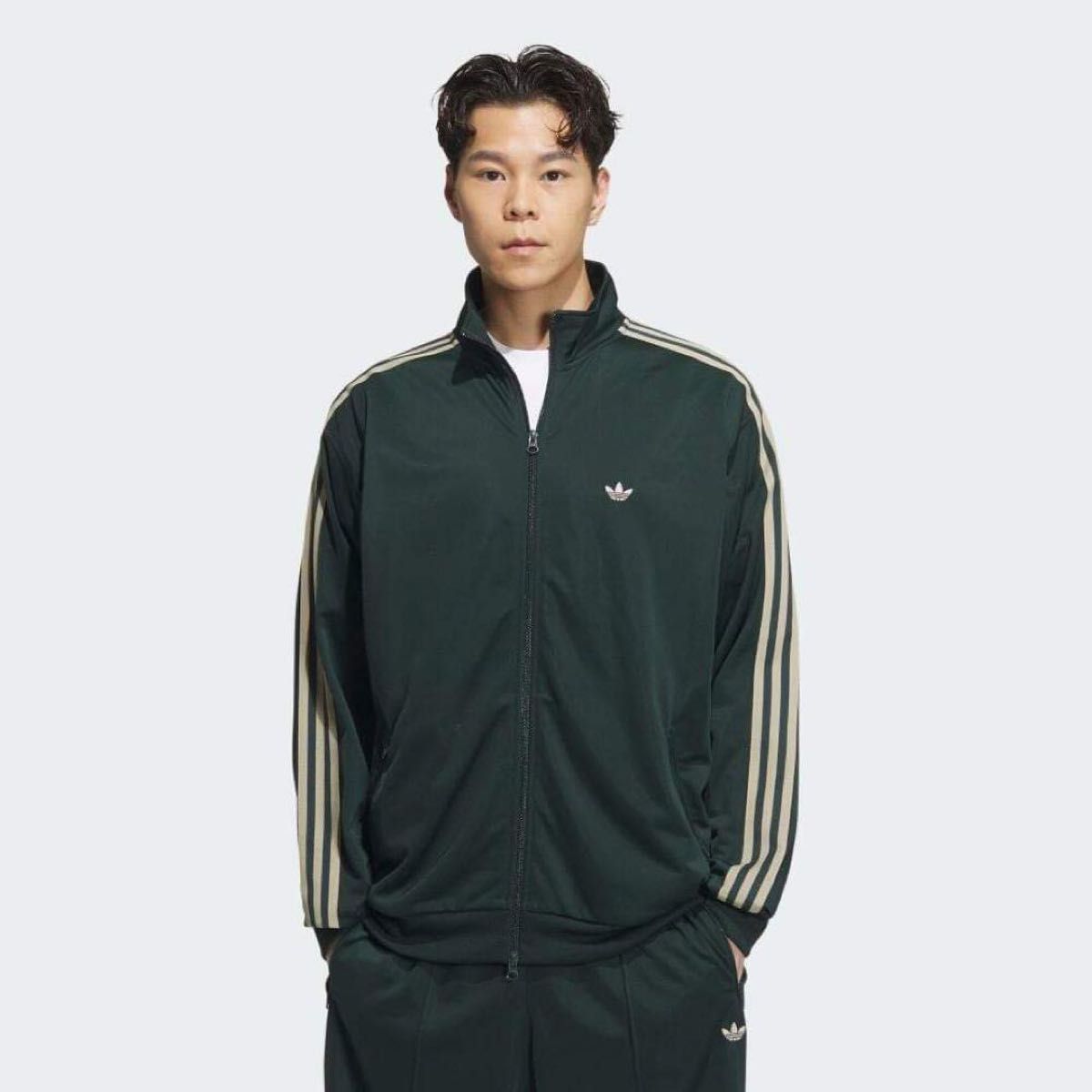 送料込】 【美品】 adidas ベッケンバウアー トラックトップ グリーン