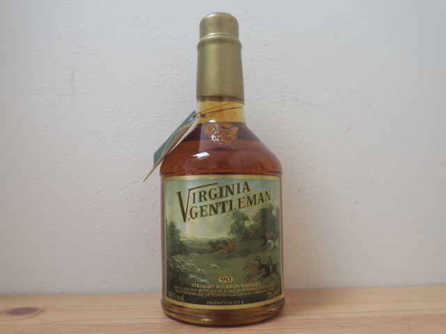 未開栓★超希少終売品 Virginia Gentleman Straight Bourbon Whiskey バージニアジェントルマン バーボン ウイスキー 700ml 45% 90PROOF_画像1