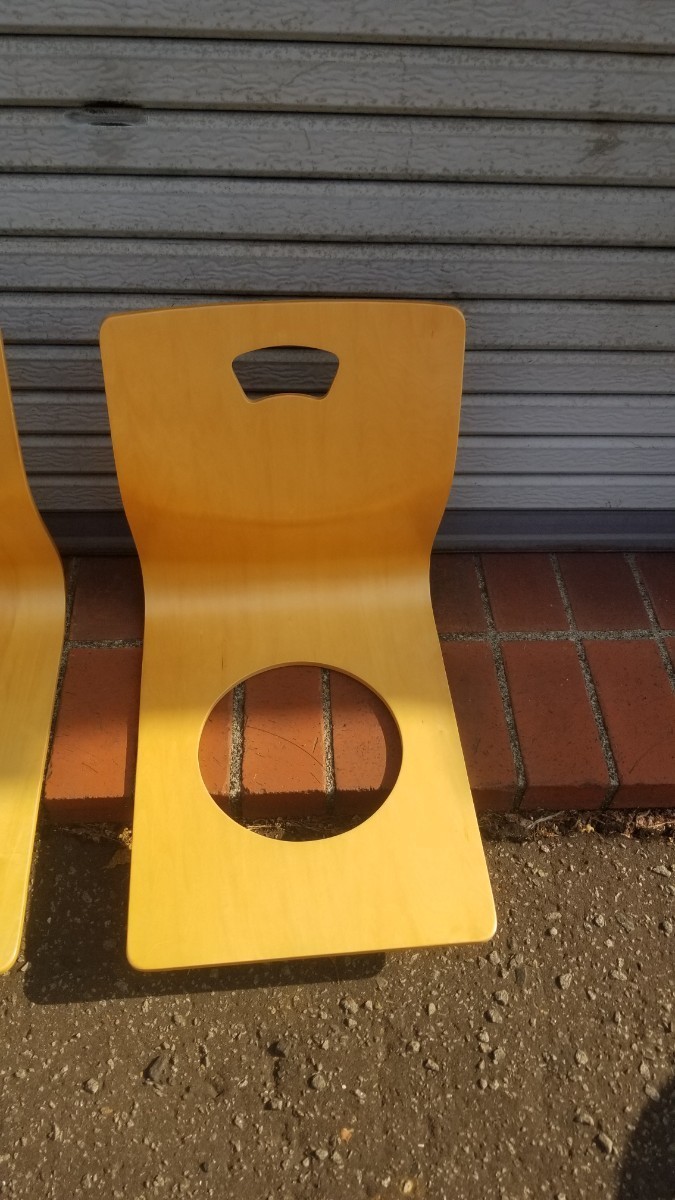 椅子　木製 　座椅子《木製 座椅子》2個組_画像2