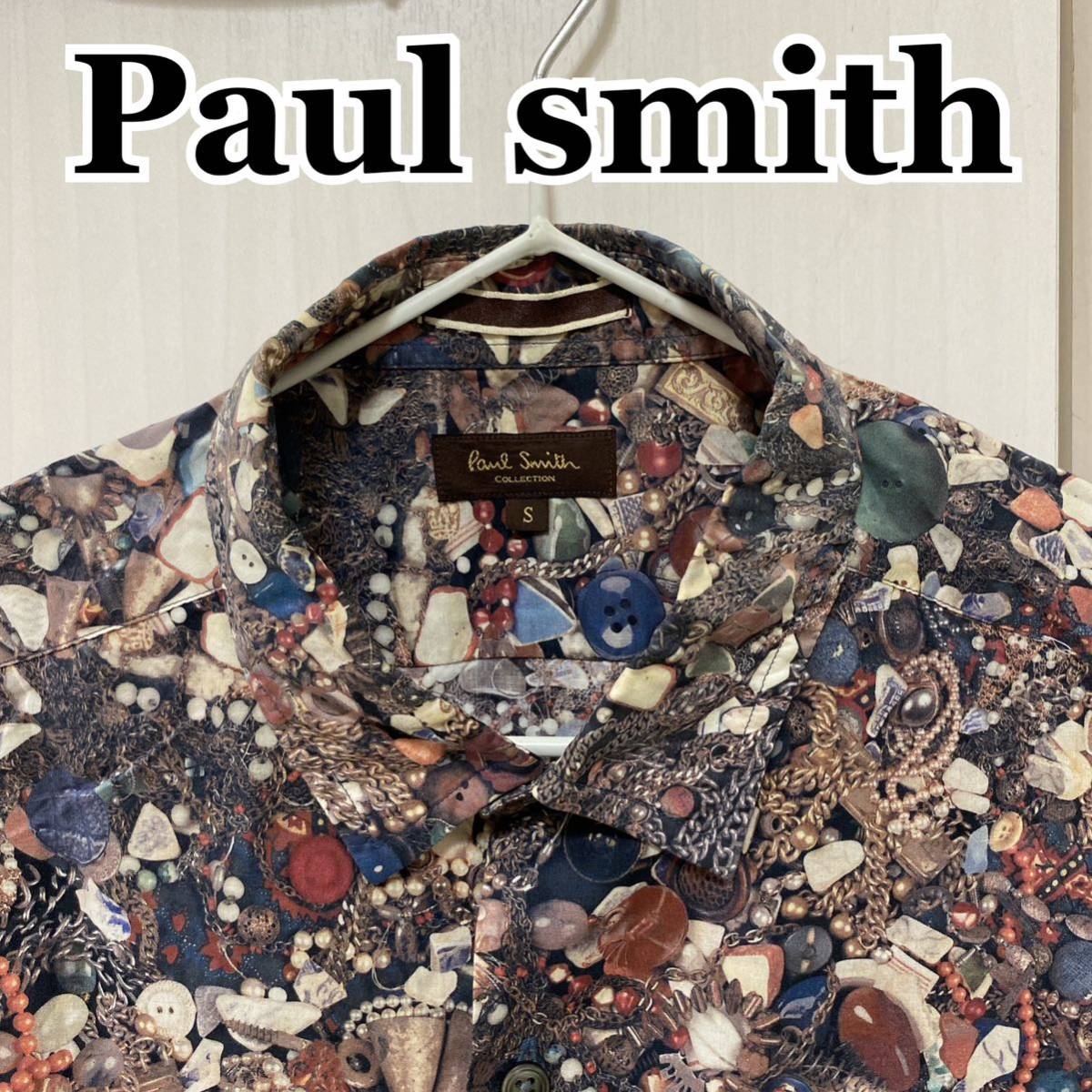  Paul Smith коллекция PaulSmith collection общий рисунок рубашка драгоценнный камень рисунок ... рука три . весна лошадь S размер рубашка с длинным рукавом многоцветный 