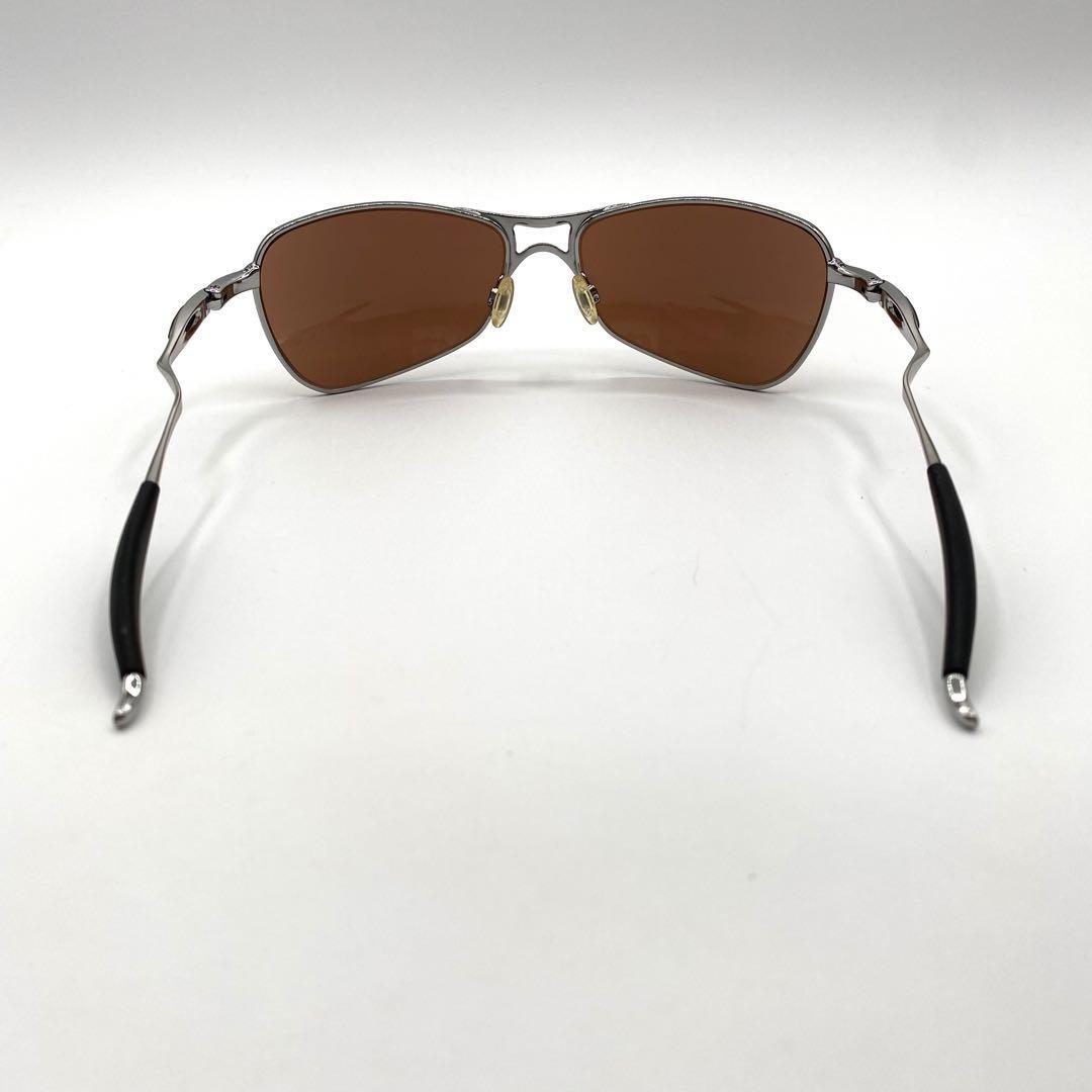極美品 希少 Oakley オークリー Crosshair サングラス シルバー-