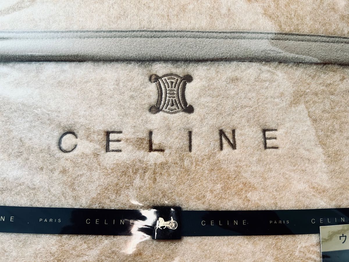 お値下げしました★CELINE セリーヌ★ウール混★毛布★西川製