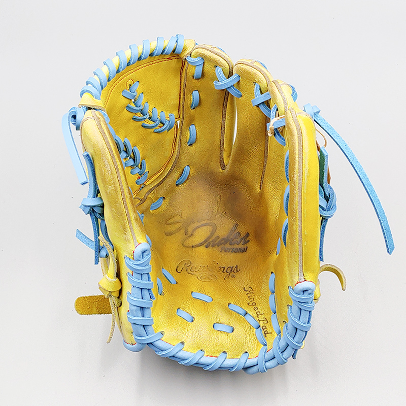 【デザインリメイク済み】 ローリングス 軟式グローブ / 投手用 型付け済み (Rawlings グラブ)[KA211]_画像6