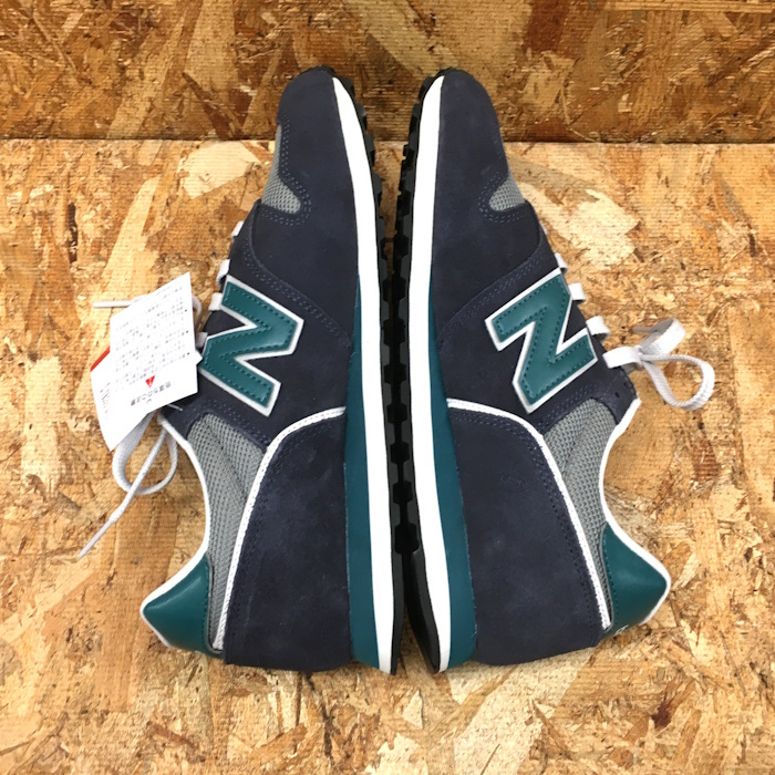 未使用 New Balance スニーカー ネイビー グリーン 26.5cm ML373OE2 [jgg]_画像5