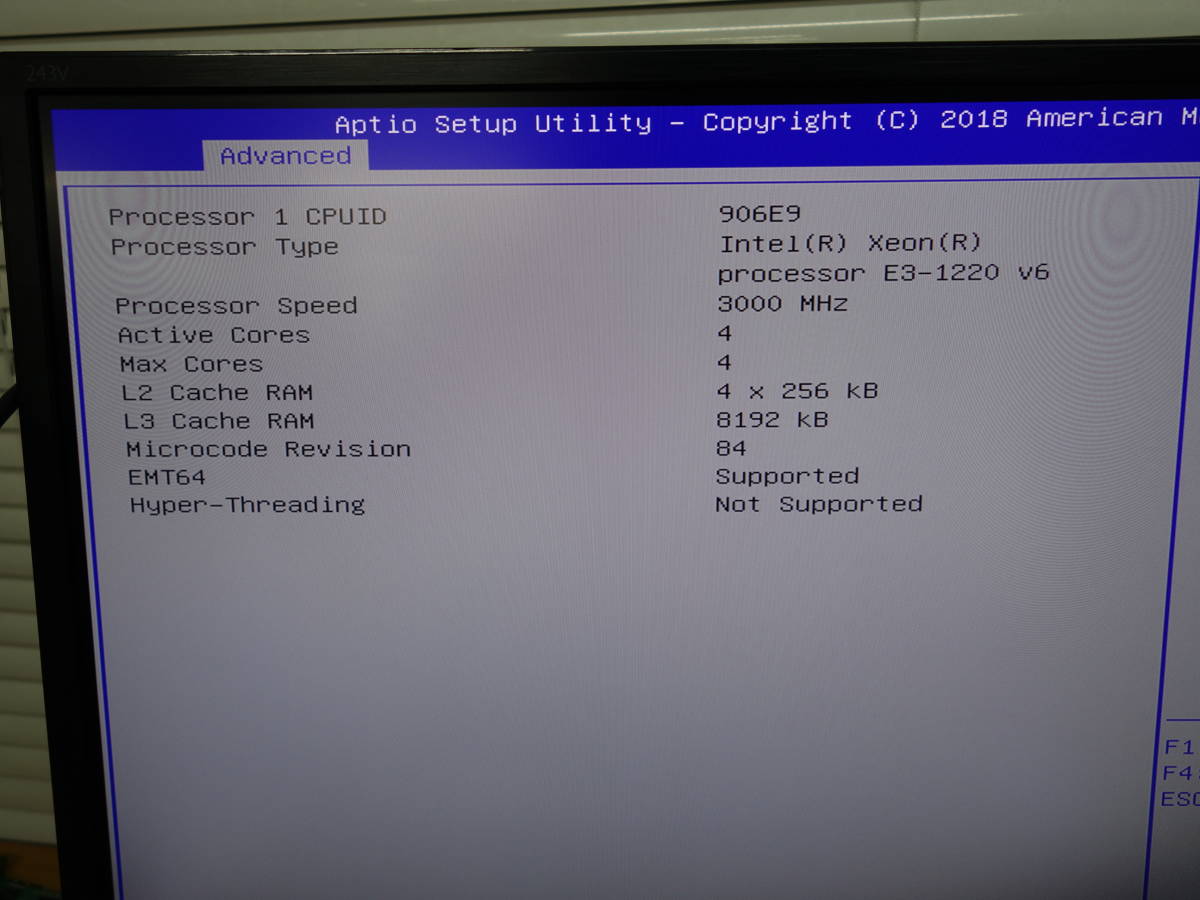 NEC　Express5800/T110i-S 【Xeon E3-1220V6】 【BIOS確認OK】 メモリ8GB/HDDなし/OSなし　中古 省スペースサーバ　【10日間保証】2_画像9