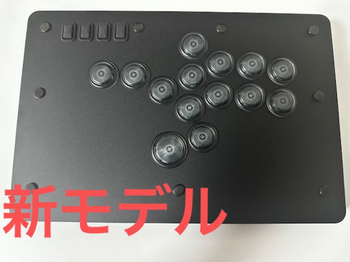 PUNK WORKSHOP MINI HITBOX Black ボタン増設（左下、左上）レバーレスコントローラー