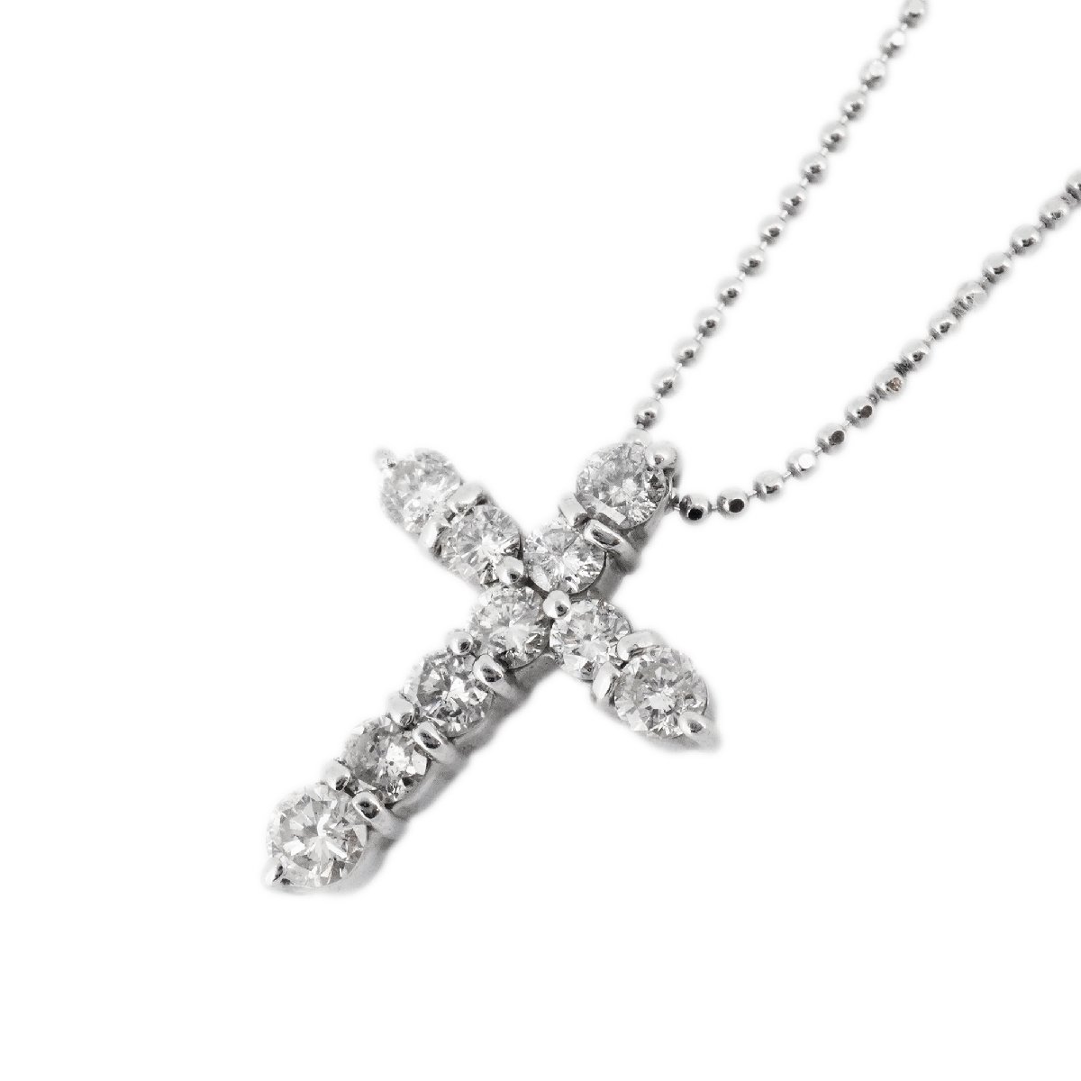 ☆最終価格【3ja091】ダイヤモンド 0.7ct メレダイヤ 十字架 クロス