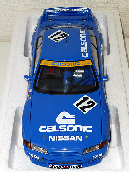 希少！NISSAN BOX AUTOart 1/18 CALSONIC SKYLINE GT-R Gr.A 1993(R32) #12（＾Ｏ＾）/_画像3