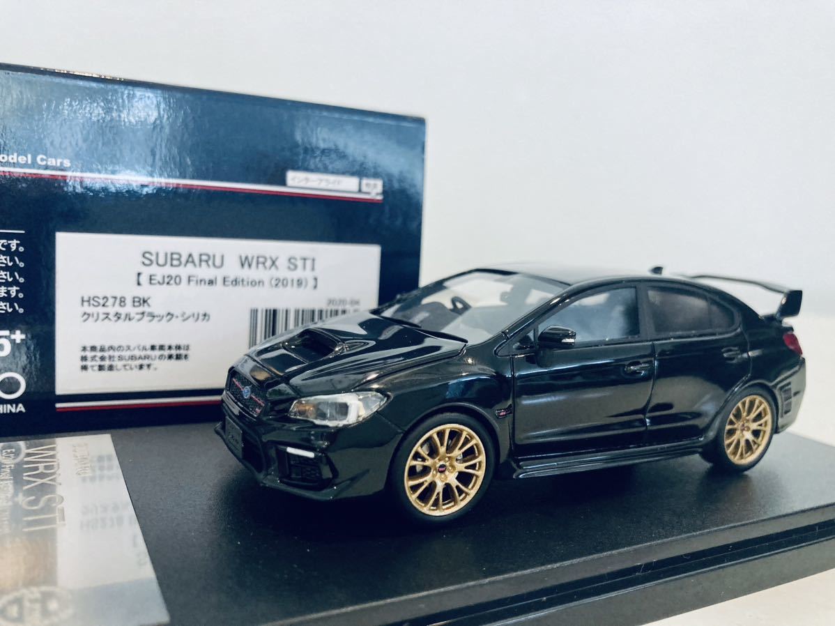 【送料無料】1/43 ハイストーリー スバル WRX STI EJ20 Final Edition 2019 クリスタルブラックシリカ