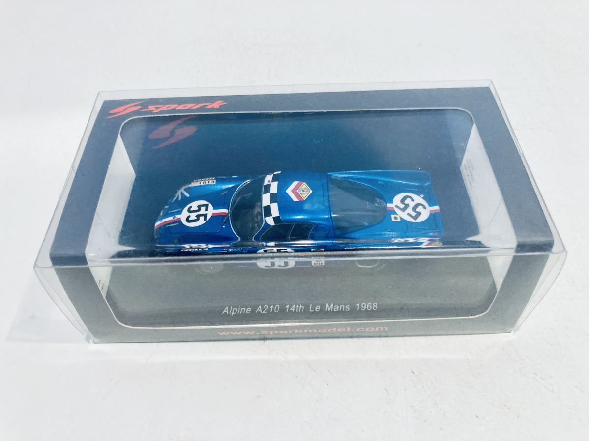【送料無料】1/43 Spark Alpine アルピーヌ A210 #55 J.C.アンドリュー-J.P.ニコラ 14th Le Mans 1968_画像3