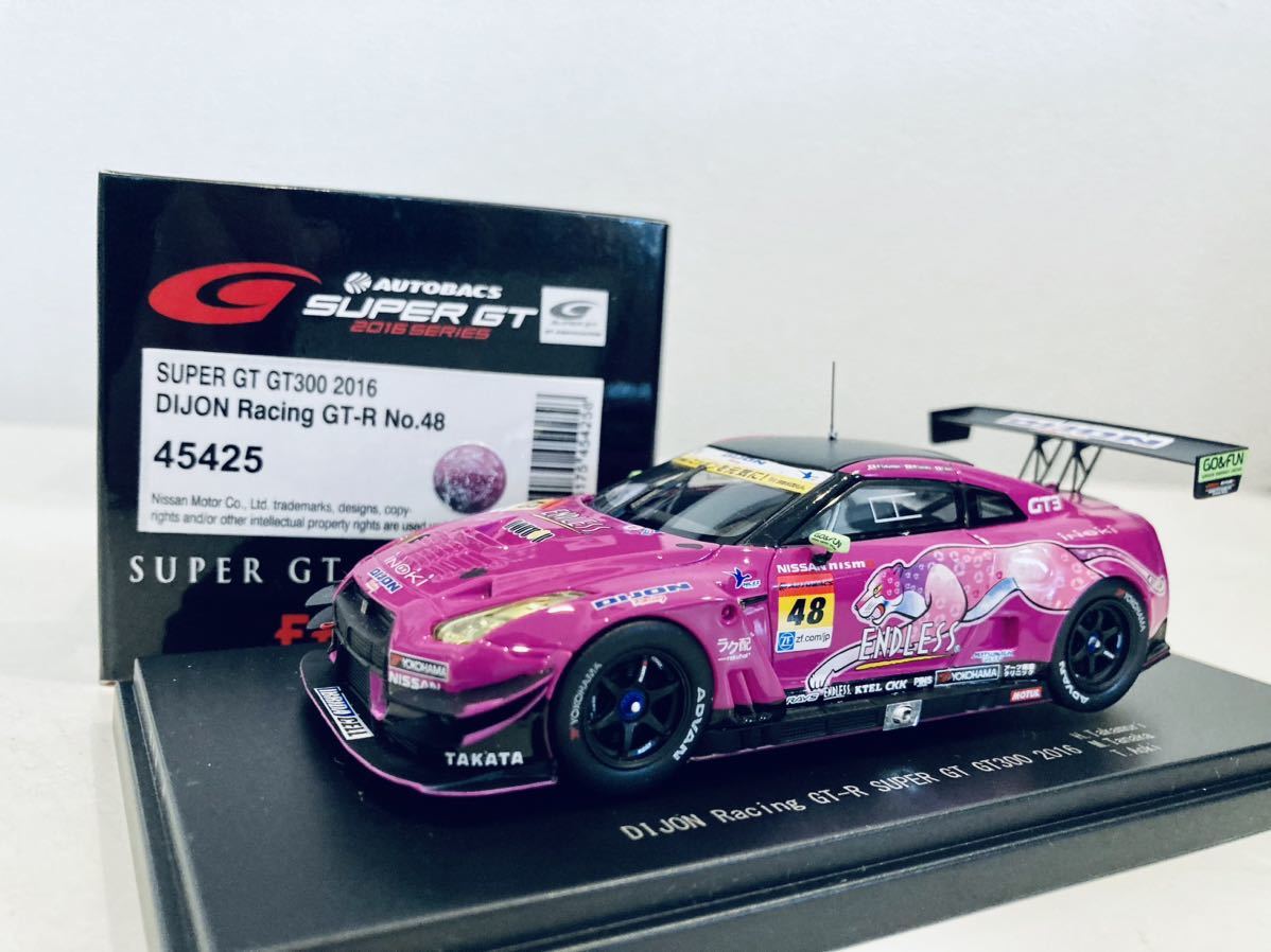 【送料無料】1/43 EBBRO Dijon Racing GT-R GT3 #48 青木孝行-高森博士-田中勝輝 スーパーGT300 2016