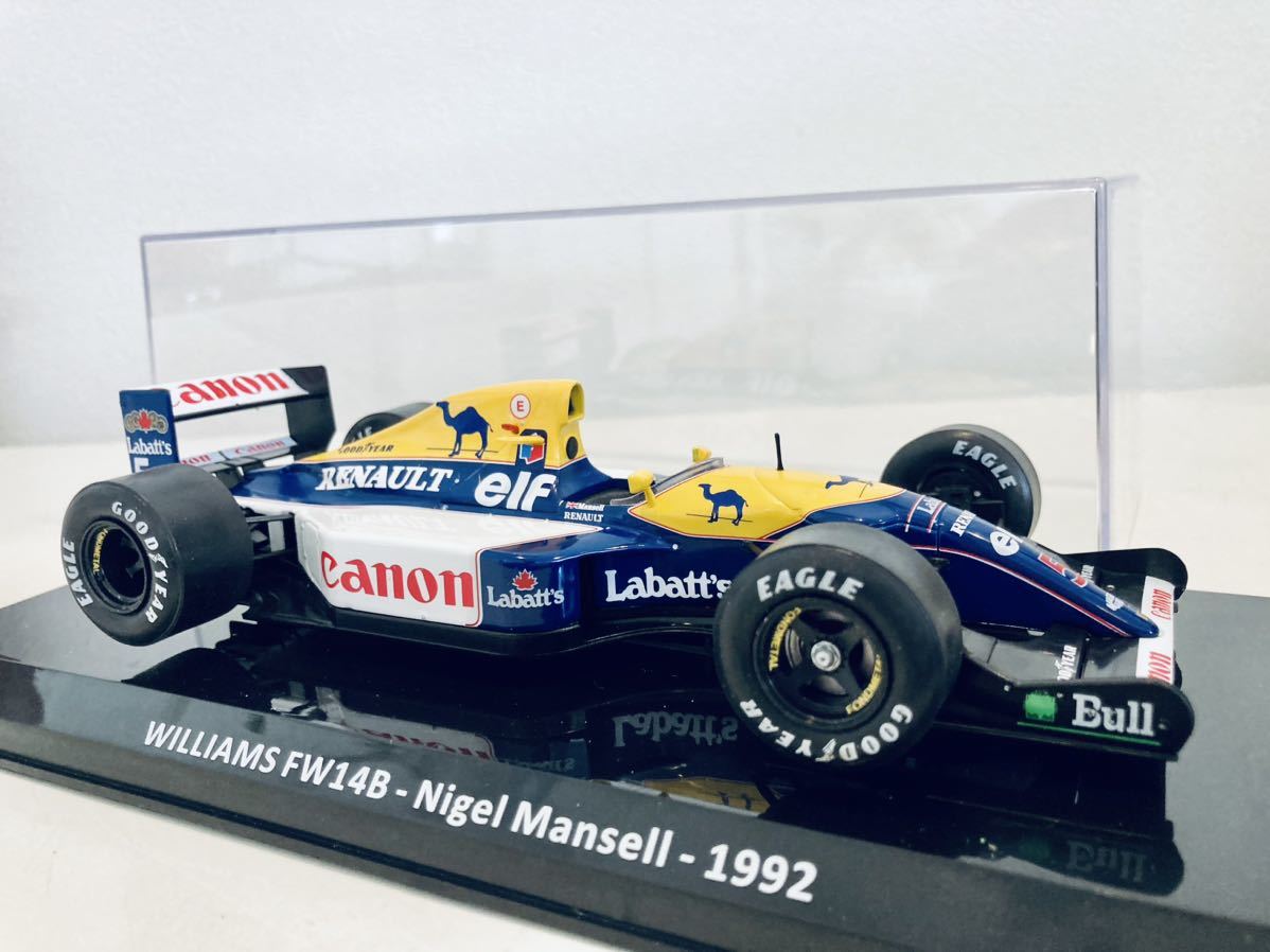 【送料無料】1/24 ビッグスケール F1 コレクション 32 ウィリアムズ ルノー FW14B マンセル 1992 イギリスGP ラクダ仕様 純正クリアケース_画像1