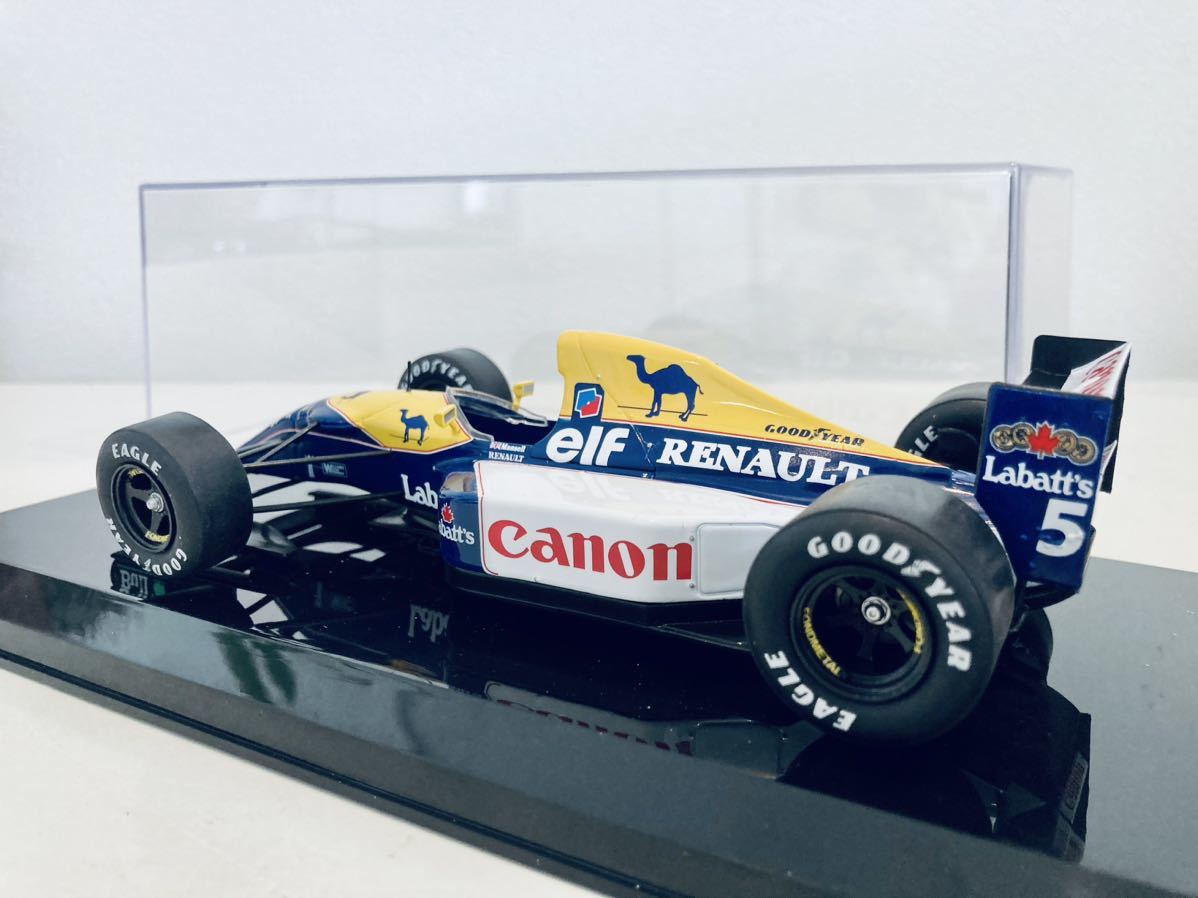 【送料無料】1/24 ビッグスケール F1 コレクション 32 ウィリアムズ ルノー FW14B マンセル 1992 イギリスGP ラクダ仕様 純正クリアケース_画像2