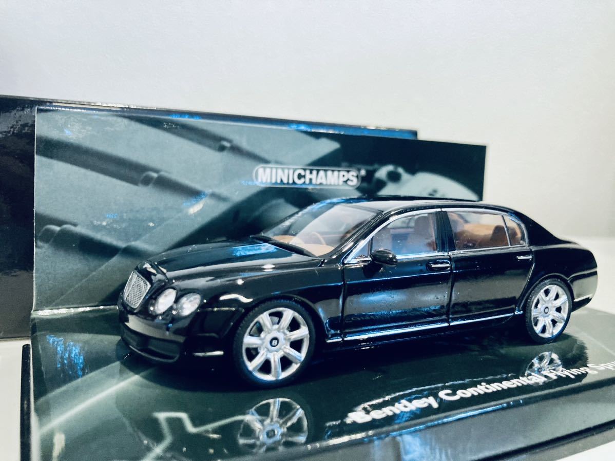 【送料無料】1/43 Minichamps ベントレー コンチネンタル フライング スパー 2005 Black_画像1