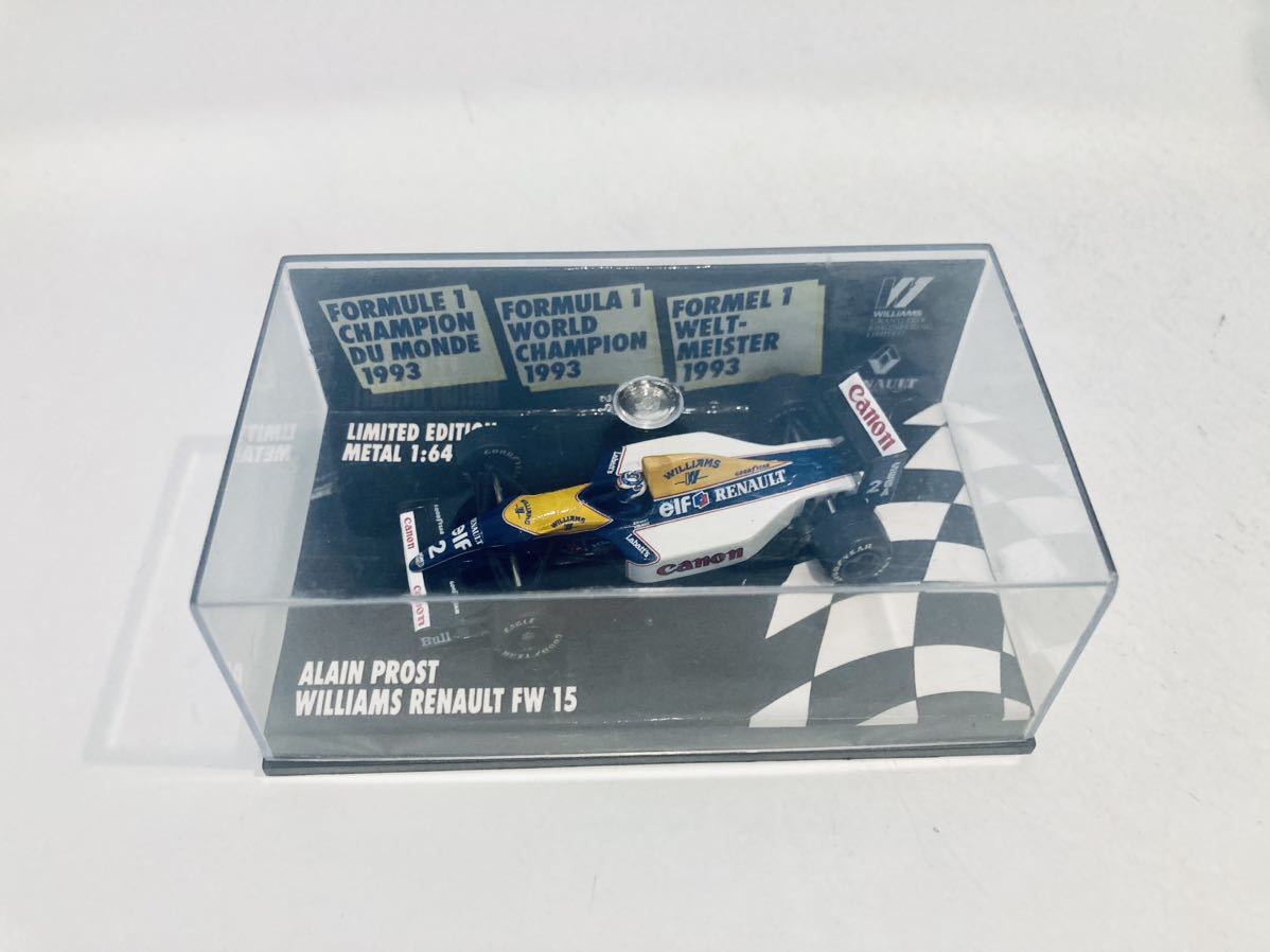 1/64 Minichamps ウィリアムズ ルノー FW15C A.プロスト 1993 World Champion_画像3