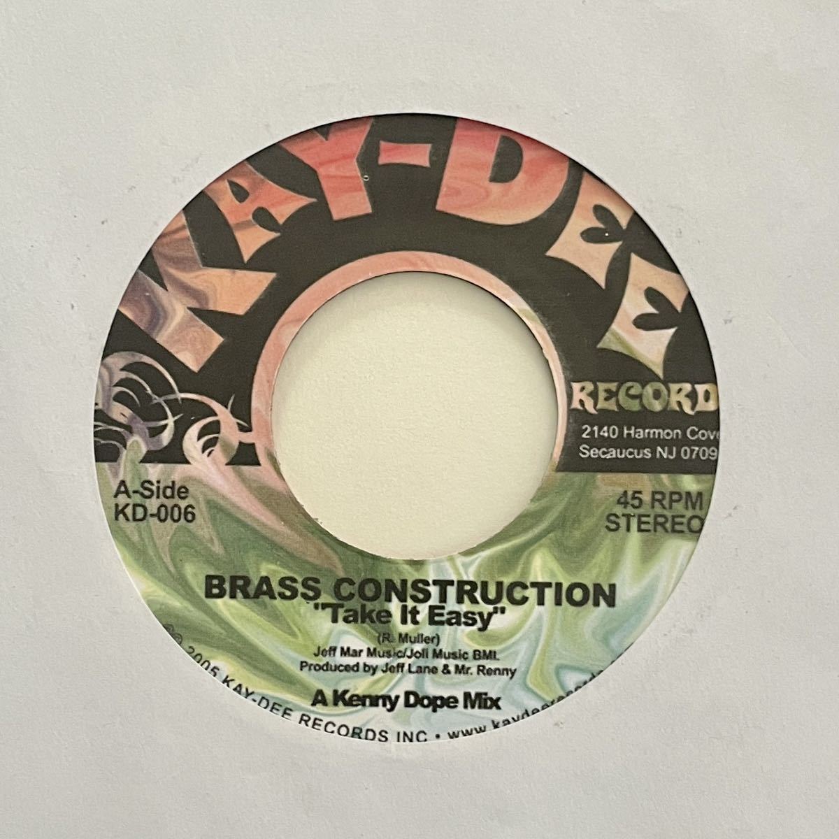 Brass Construction - Take It Easy (A KENNY DOPE MIX) DEEP FUNK DRUMBREAK Randy Muller_画像1