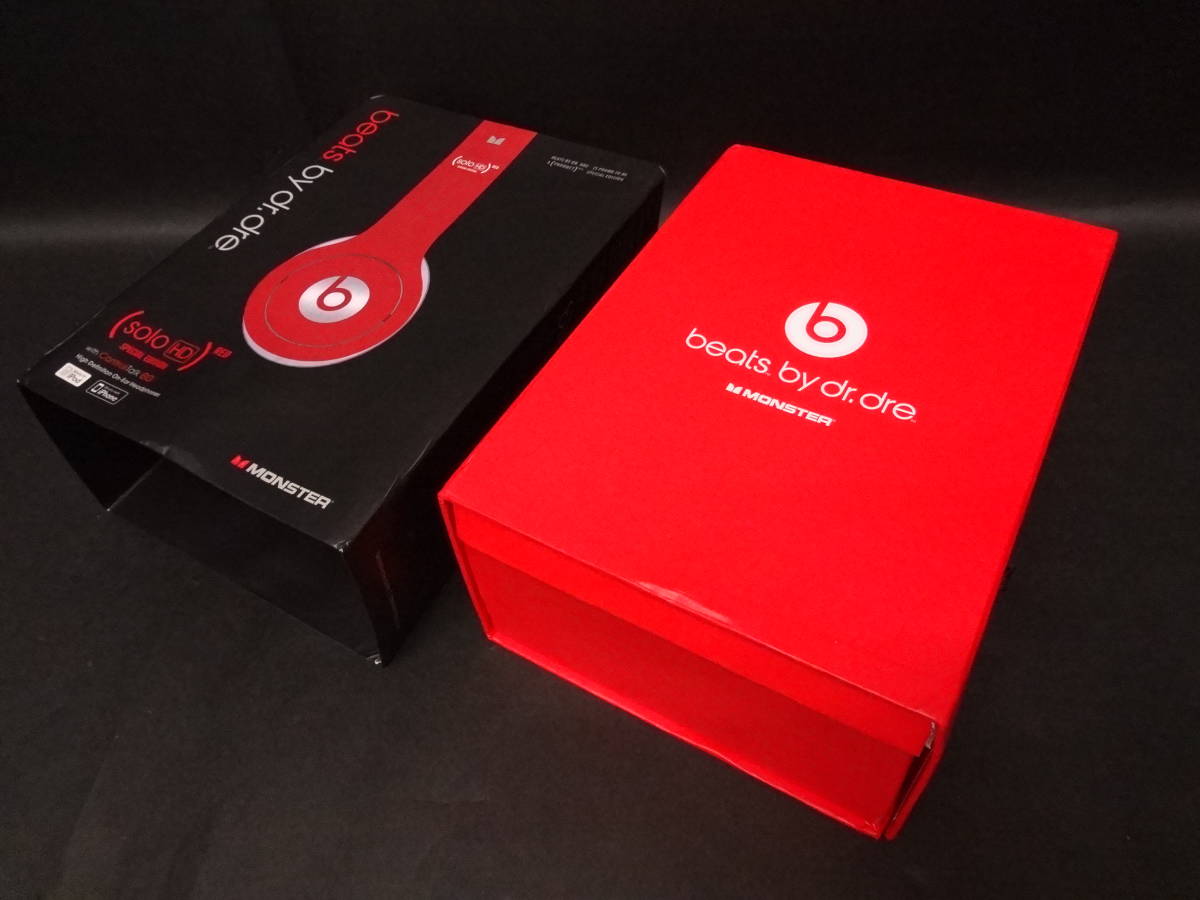 Monster beats by dr.dre ヘッドフォン solo HD RED ヘッドホン 未使用品_画像4