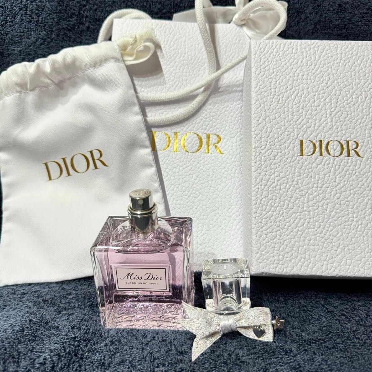 DIOR ミスディオール ブルーミングブーケ 100ml 限定チャーム DIOR ミスディオール ブルーミングブーケ 100ml 限定チャーム