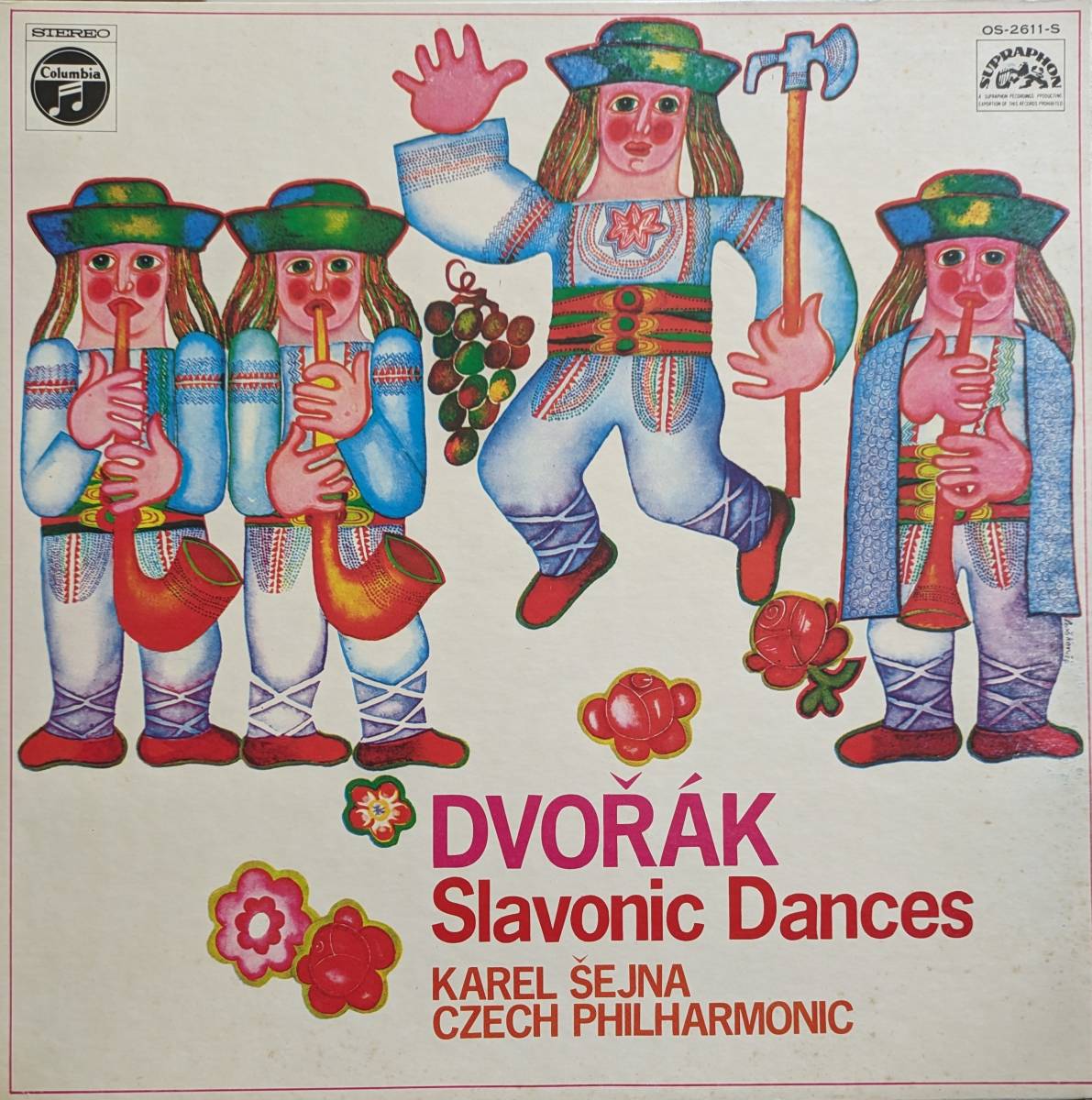 LP盤 カレル・シェイナ/Czech Phil　Dvorak スラヴ舞曲集 Op46 & 72 全曲
