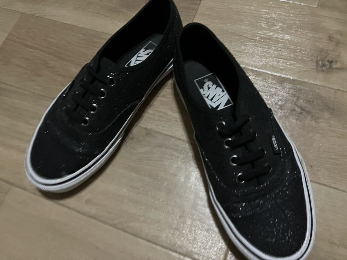 VANS バンズ　ヴァンズ　オーセンティック　23cm キャンパスシューズ　スニーカー　ラメ_画像1