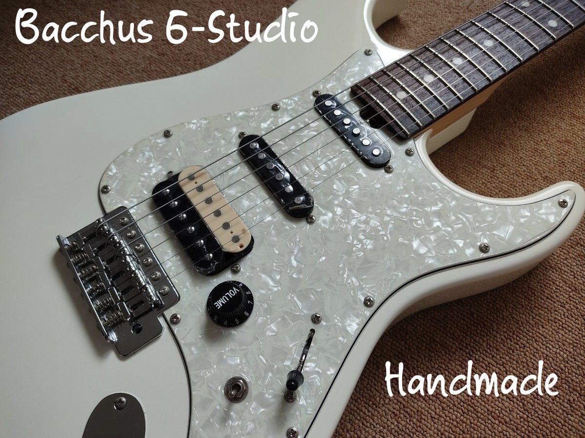 Bacchus g-studio global ssh white ハンドメイド　フィリピン製　ストラトキャスター エレキギター