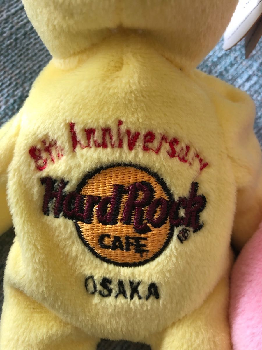 ハードロックカフェ　周年記念限定ぬいぐるみ　非売品　大阪神戸　hard rock cafe