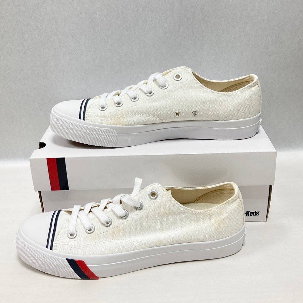 YA1 PRO-Keds プロケッズ 647401 ロイヤルアメリカロー スニーカー ホワイト 表記サイズ：9.5 サイズ：27.5cm 靴_画像1