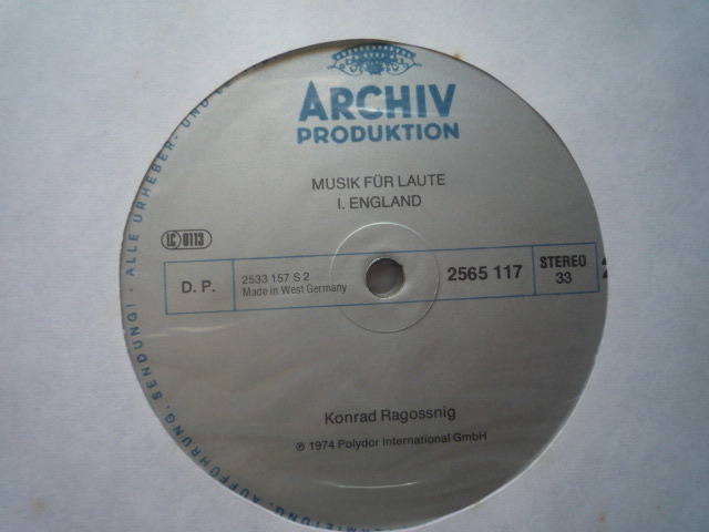 B67-09 独ARCHIV盤6LP ヨーロッパのリュートの音楽集 コンラート・ラゴスニック_画像4