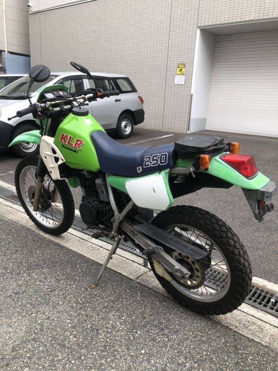 ☆大阪☆ カワサキ　klr250 書類有り　実働 セロー　kdx crf xr モトクロス_画像4