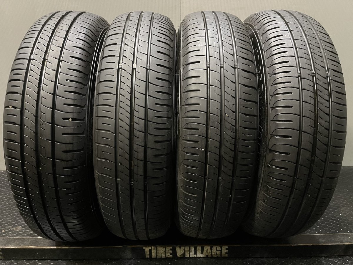 DUNLOP ENASAVE EC204 155/80R13 13インチ 夏タイヤ 4本 18～22年製 バリ溝 ヴィッツ プラッツ パッソ ブーン等　(TG157)_画像1