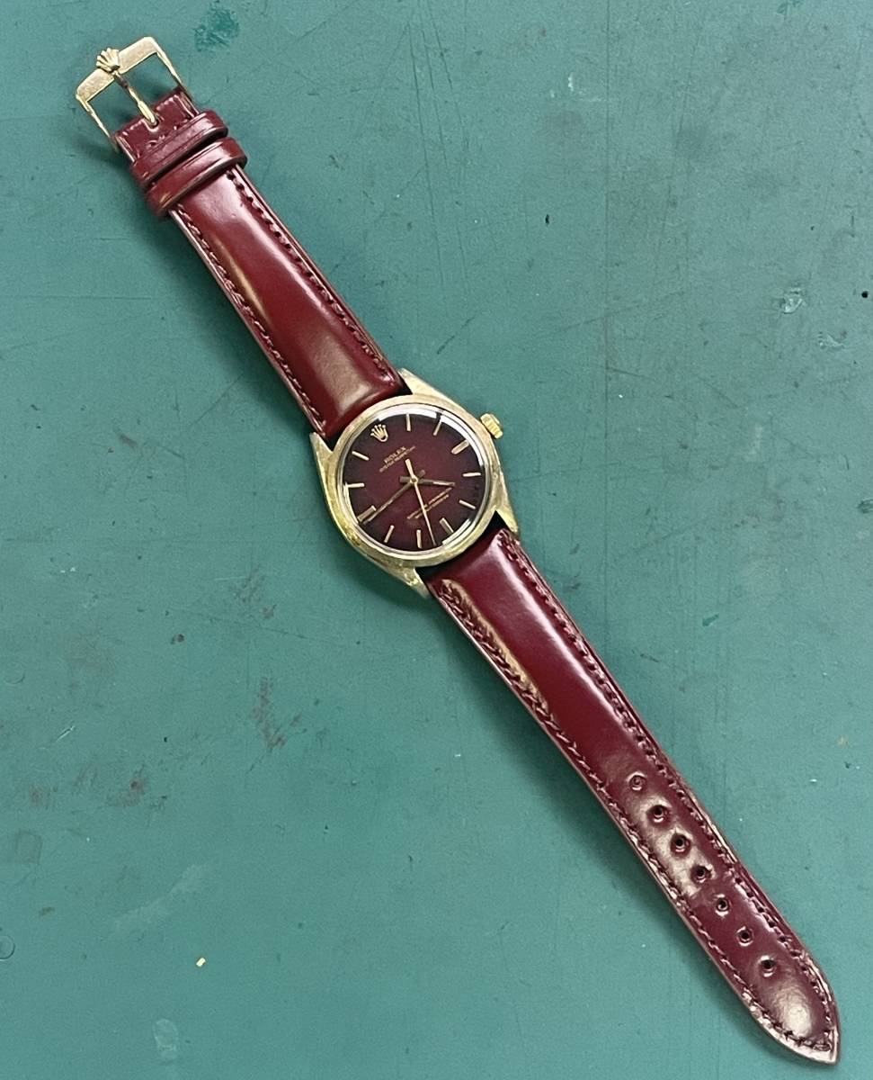 Vintage ROLEX 1002 14k 金無垢 Bark Finish OH済_画像4