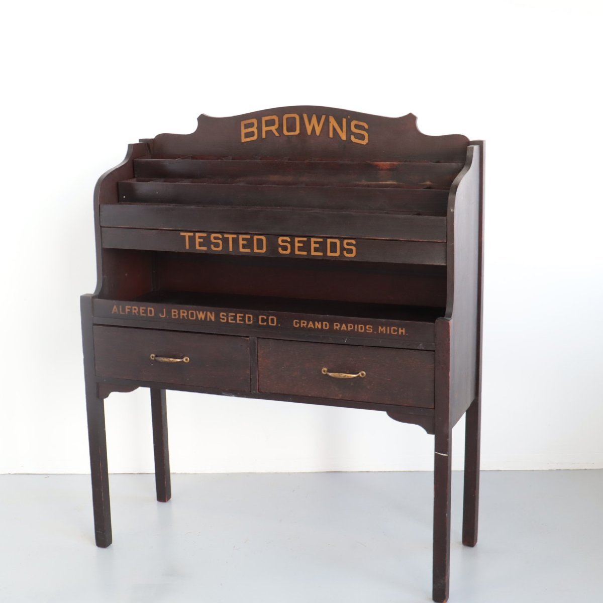 1910s Alfred J. Brown Seed Co キャビネット【#4895】ストア