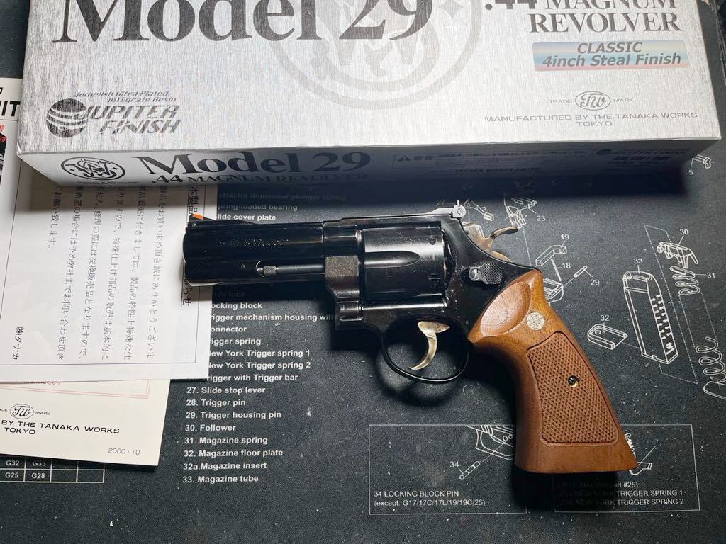 TANAKA S&W タナカ スミス&ウェッソン M29 4インチ スチールジュピターフィニッシュ ガスリボルバー ペガサス_画像1