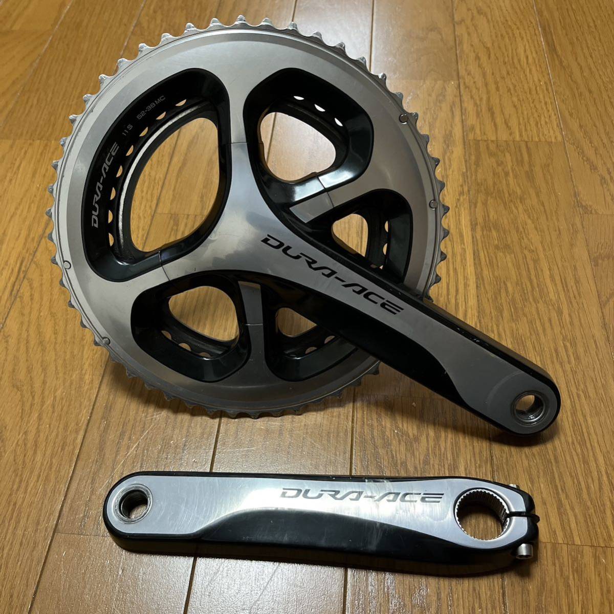 最高の品質の SHIMANO DURA-ACE クランクセット FC-9000 52-38T 172.5