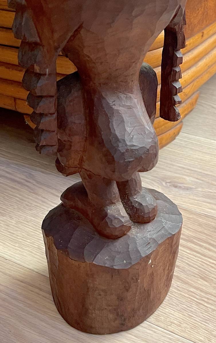 1950s Vintage TIKI Hawaiian KOA Carving from Big Islands_画像5