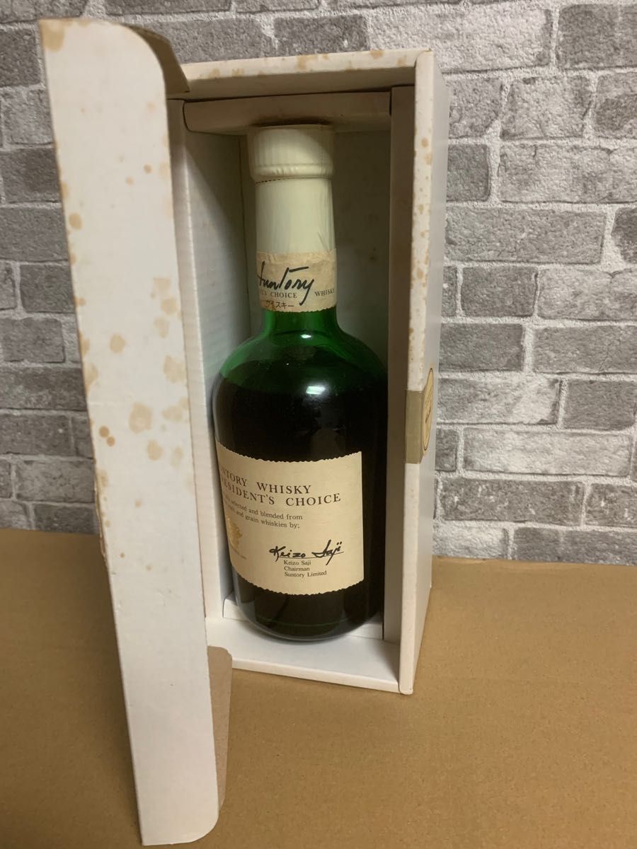 SUNTORY WHISKY サントリー ウイスキープレジデントチョイス 佐治敬三