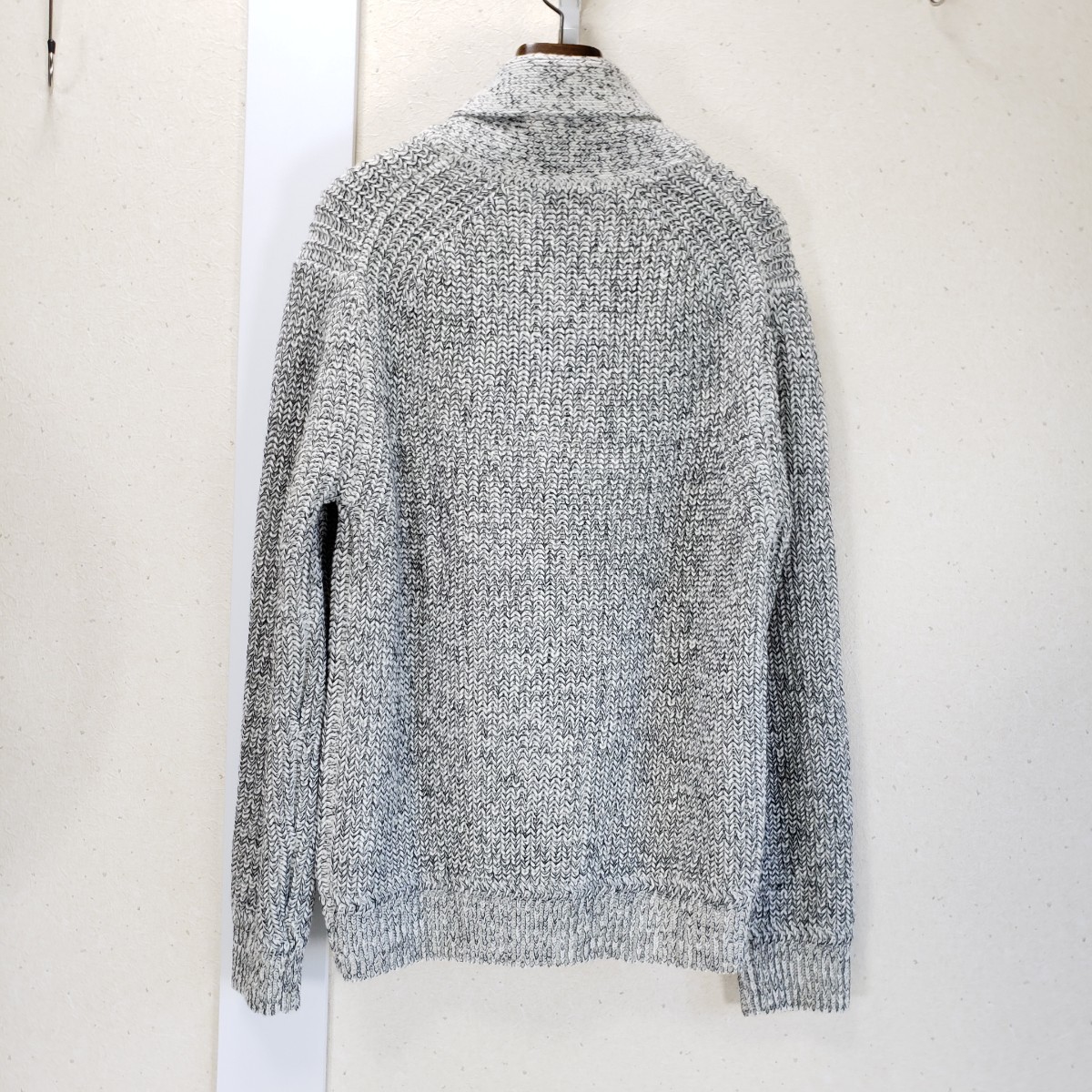 綺麗 23区 HOMME オム ショールカラー ウール ニット カウチン 綺麗 23区 HOMME オム ショールカラー ウール ニット カウチン