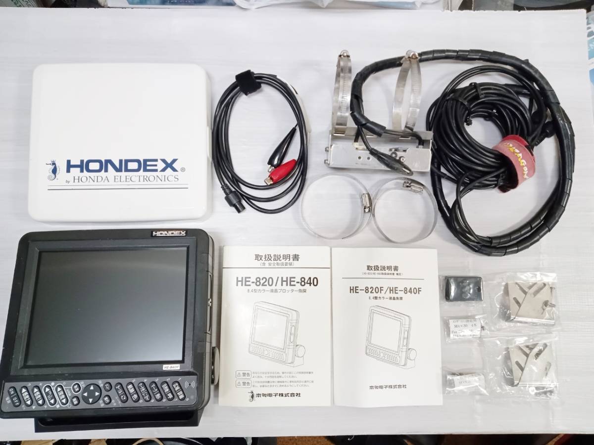 HONDEX ホンデックス 本多電子 HE-840F 魚群探知機(107/400KHz) 中古品