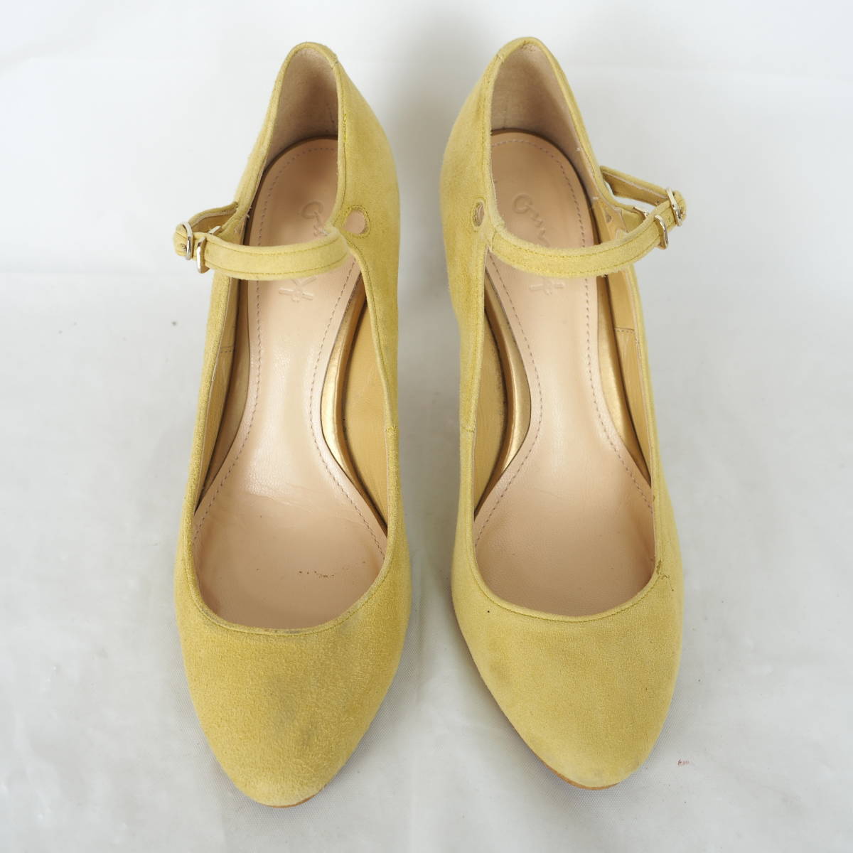 MK2057* lady's pumps *36-23cm* yellow color * made in Japan 