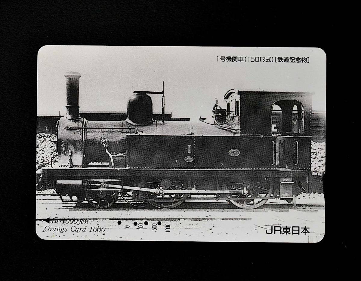 オレンジカード【使用済】JR東日本：歴史を辿る蒸気機関車 明治期シリーズの6種類セット_画像2