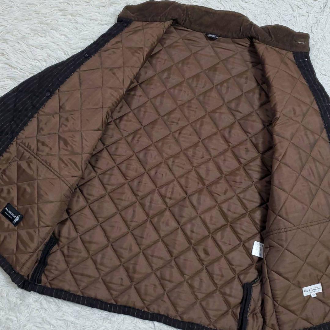美品 M マッキントッシュ×ポールスミス キルティング カシミヤ