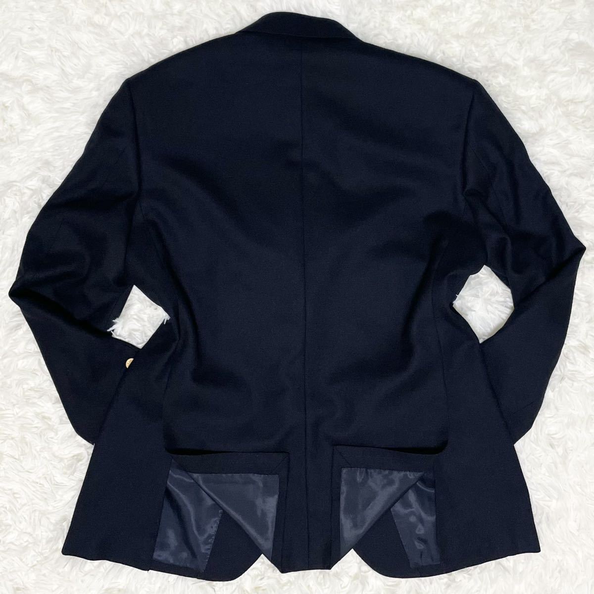 未使用 保管品 L SAVOIA 極上カシミア 紺 ブレザー 金ボタン 未使用 保管品 L SAVOIA 極上カシミア 紺 ブレザー 金ボタン