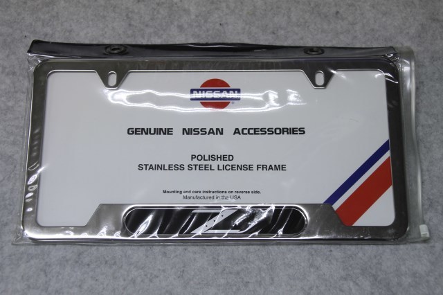 Fairlady Z Z33 350Z number frame North America Nissan original made of stainless steel chrome plating POLISHED NISSAN 350Z 999MB-ZP000