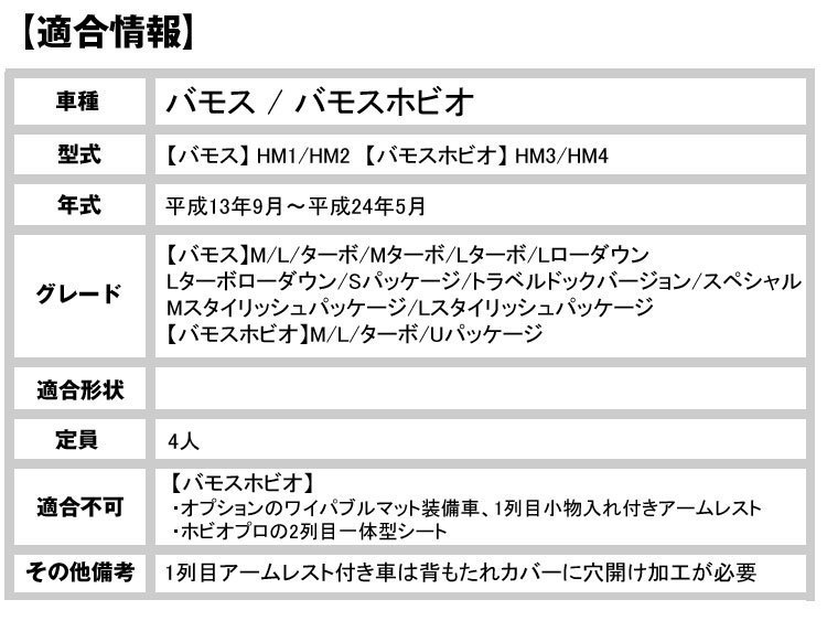 高級シートカバー【バモス HM1/HM2】【バモスホビオ HM3/HM4】（パンチングダイヤキルト） 専用設計フィット感抜群　今だけ価格_画像2