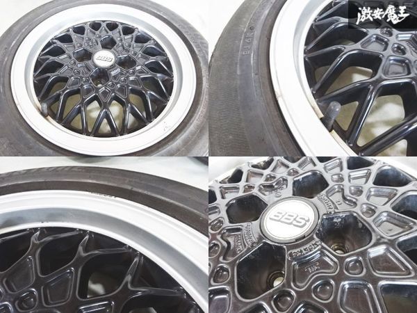 ●VW 純正 BBS 15インチ 6J +35 PCD100 4H 4穴 ホイール 4本セット ゴルフ4にて使用 ゴルフ ポロ 165601025 即納 棚B-7_画像3